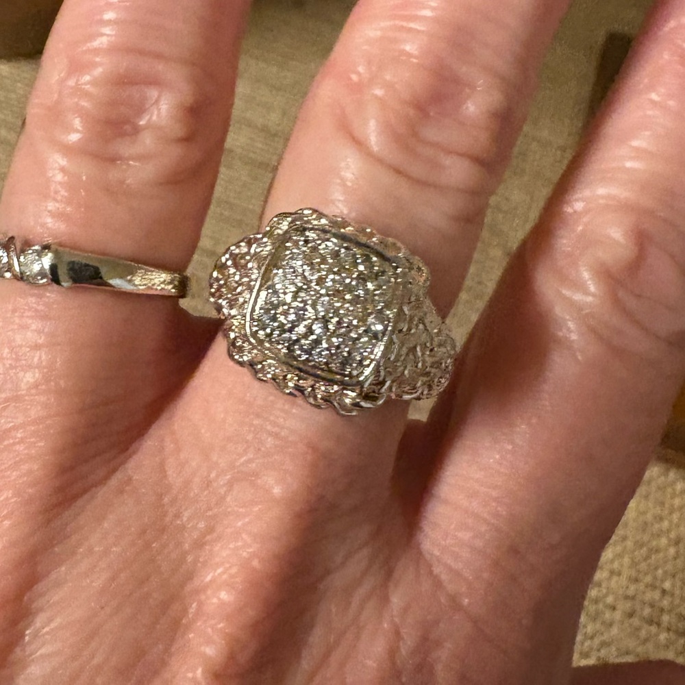 Silver Pave Ring